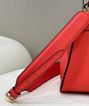Fendi Peekaboo Handbag Red Pink Size 23 x 12 x 19 cm - 5