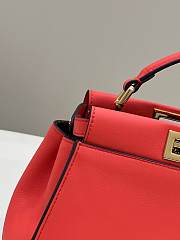 Fendi Peekaboo Handbag Red Pink Size 23 x 12 x 19 cm - 3