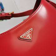 Prada Cleo Brushed Leather Red Bag Size 22 x 18.5 x 4.5 cm - 5