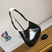Prada Cleo Brushed Leather Black Bag Size 22 x 18.5 x 4.5 cm - 6