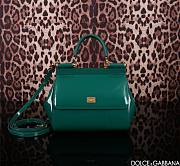 Dolce & Gabbana Medium Sicily Tote Bag Green Size 20 x 16 x 8 cm - 1
