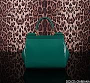 Dolce & Gabbana Medium Sicily Tote Bag Green Size 20 x 16 x 8 cm - 2