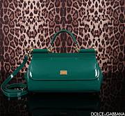 Dolce & Gabbana Sicily Tote Bag Green Size 29 x 18 x 12 cm - 1