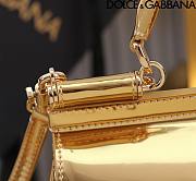 Dolce & Gabbana Medium Sicily Tote Bag Gold Size 20 x 16 x 8 cm - 3