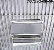Dolce & Gabbana Medium Sicily Tote Bag Silver Size 20 x 16 x 8 cm - 4