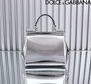 Dolce & Gabbana Medium Sicily Tote Bag Silver Size 20 x 16 x 8 cm - 3