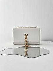 YSL Kate Chain Bag White Gold Hardware Size 24 x 14.5 x 5 cm - 1