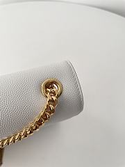 YSL Kate Chain Bag White Gold Hardware Size 24 x 14.5 x 5 cm - 6