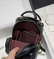Chanel 24C Mini Small School Bag Backpack Black Size 22 x 18 x 10 cm - 6
