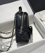 Chanel 24C Mini Small School Bag Backpack Black Size 22 x 18 x 10 cm - 3