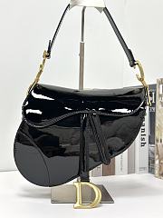 Dior Saddle Bag Patent Leather Size 25 × 20 × 6 cm - 1