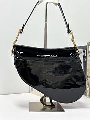 Dior Saddle Bag Patent Leather Size 25 × 20 × 6 cm - 2