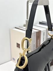 Dior Saddle Bag Patent Leather Size 25 × 20 × 6 cm - 3