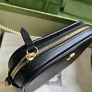 Gucci GG Marmont Super Mini Shoulder Bag Black Size 11 x 18.5 x 4 cm - 6