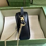 Gucci GG Marmont Super Mini Shoulder Bag Black Size 11 x 18.5 x 4 cm - 5