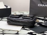 Chanel 24P Hobo Black Bag 21 x 30 x 5 cm - 5