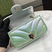 Gucci GG Marmont Super Mini Bag Green Size 10 x 16.5 x 4.5 cm - 3