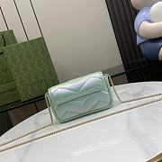 Gucci GG Marmont Super Mini Bag Green Size 10 x 16.5 x 4.5 cm - 4