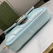 Gucci GG Marmont Super Mini Bag Blue Size 10 x 16.5 x 4.5 cm - 3