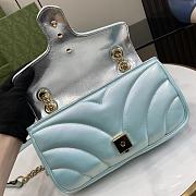 Gucci GG Marmont Small Bag Blue Size 26 cm - 6