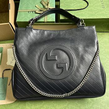 Gucci Blondie Medium Tote Bag Black Size 34.5 x 41 x 8 cm
