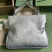 Gucci Blondie Medium Tote Bag Silver Size 34.5 x 41 x 8 cm - 3