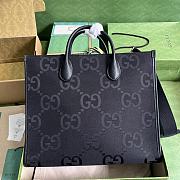 Gucci Jumbo GG Tote Bag Black Size 37 x 32.5 x 15 cm - 1