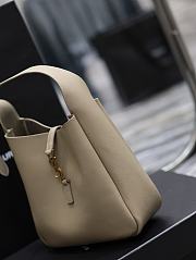 YSL Le 5A7 Underarm Bag Khaki Size 23 × 22 × 8.5 cm - 6