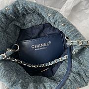 Chanel Denim 22 Bag With Pearl Size 19 x 20 x 6 cm  - 6