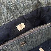 Chanel Denim 22 Bag With Pearl Size 39 x 42 x 8 cm - 2