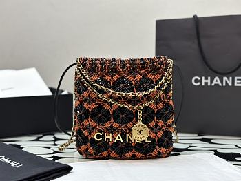 Chanel 22 Mini Tote Bag Size 23 x 18.5 x 6 cm