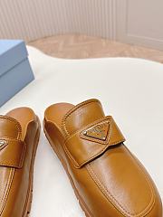 Prada Logo Leather Loafer in Brown - 2
