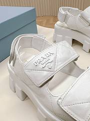 Prada Triangle-logo Quilted Leather in White - 3