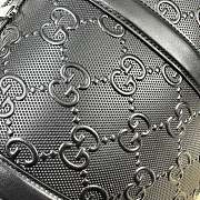 Gucci Jumbo GG Small Duffle Bag In Black Leather Size 45 x 29 x 25 cm - 5