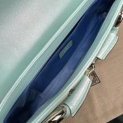  Gucci Horsebit Chain Medium Shoulder Bag Blue Pearl Size 38 x 15 x 16 cm - 6