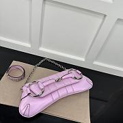 Gucci Horsebit Chain Medium Shoulder Bag Pink Pearl Size 38 x 15 x 16 cm - 5