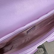 Gucci Horsebit Chain Medium Shoulder Bag Pink Pearl Size 38 x 15 x 16 cm - 3