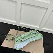 Gucci Horsebit Chain Medium Shoulder Bag Green Pearl Size 38 x 15 x 16 cm - 5