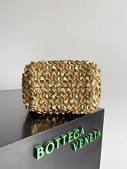 Bottega Veneta Small Cabat Bucket Bag Gold Size 26 x 13 x 21 cm - 6