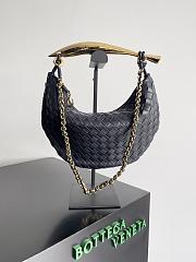 Bottega Veneta Sardine With Chain Dark Blue Size 33 x 20 x 4 cm - 1