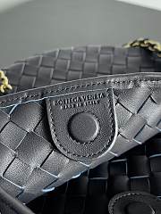 Bottega Veneta Sardine With Chain Dark Blue Size 33 x 20 x 4 cm - 6