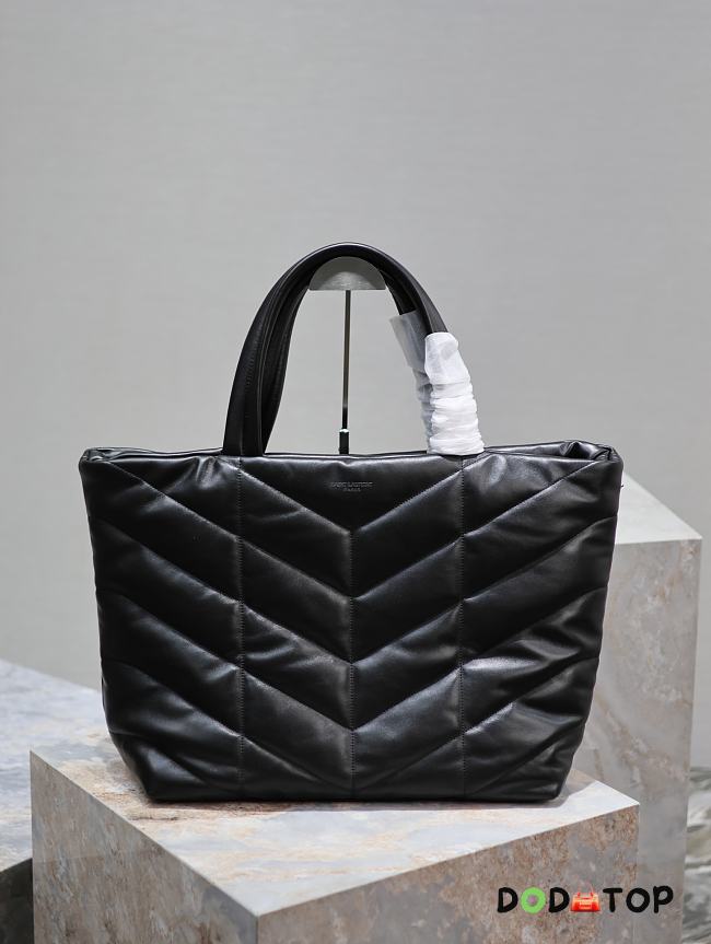 YSL Saint Laurent Puffer Tote In Nappa Leather Black Size 57 × 36 x 17 cm - 1