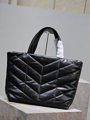 YSL Saint Laurent Puffer Tote In Nappa Leather Black Size 57 × 36 x 17 cm - 3