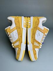 Louis Vuitton Men's Trainer Velcro Sneakers Yellow - 3