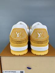 Louis Vuitton Men's Trainer Velcro Sneakers Yellow - 4