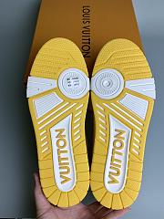 Louis Vuitton Men's Trainer Velcro Sneakers Yellow - 5