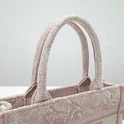 Dior Mini Book Tote Bag With Strap Pink Size 21.5 x 13 x 7.5 cm - 2
