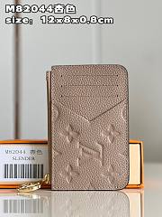 Louis Vuitton LV Romy Card Holder Monogram Canvas Beige Size 12 x 8 x 0.8 cm - 1