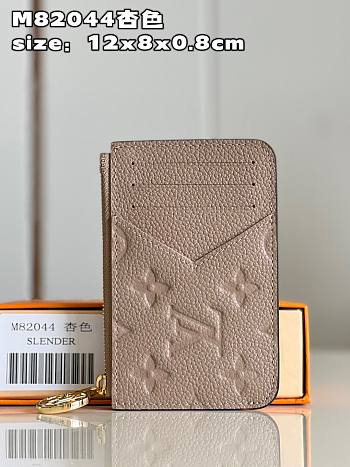Louis Vuitton LV Romy Card Holder Monogram Canvas Beige Size 12 x 8 x 0.8 cm