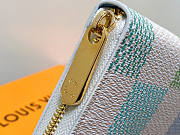 Louis Vuitton Zippy Wallet Blue Size 19.5 x 10.5 x 2.5 cm - 2